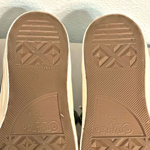 Converse Play High Top Sneakers Mens Size 11 Black Lace-Up Comme De Garcons - Picture 11 of 15